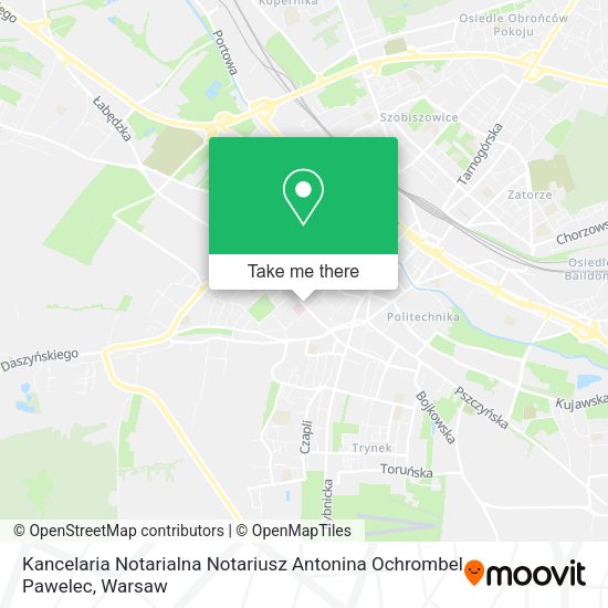 Kancelaria Notarialna Notariusz Antonina Ochrombel Pawelec map