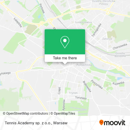 Tennis Academy sp. z o.o. map
