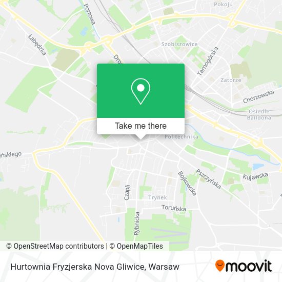 Hurtownia Fryzjerska Nova Gliwice map