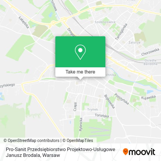 Pro-Sanit Przedsiębiorstwo Projektowo-Usługowe Janusz Brodala map