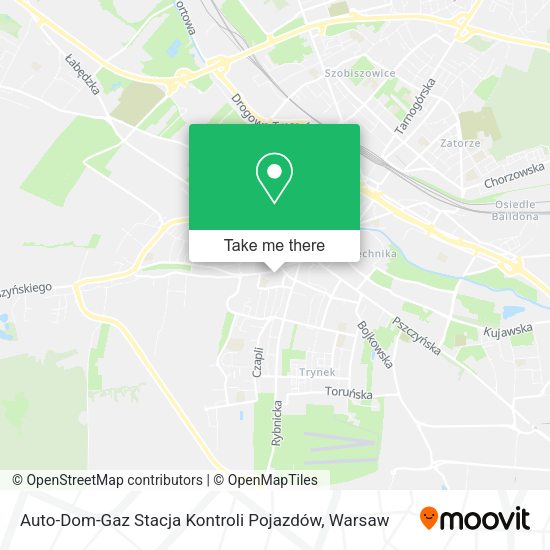 Auto-Dom-Gaz Stacja Kontroli Pojazdów map