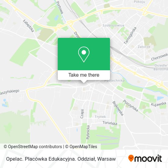 Opelac. Placówka Edukacyjna. Oddział map