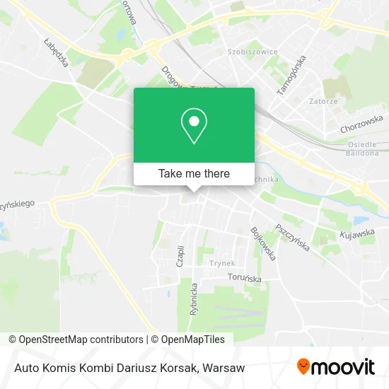 Карта Auto Komis Kombi Dariusz Korsak