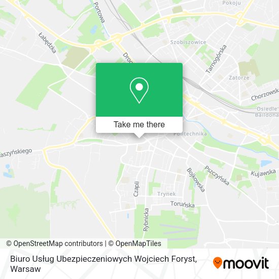 Biuro Usług Ubezpieczeniowych Wojciech Foryst map