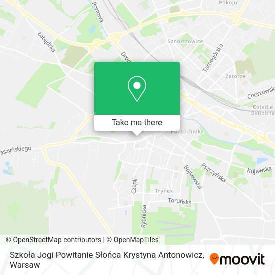 Szkoła Jogi Powitanie Słońca Krystyna Antonowicz map