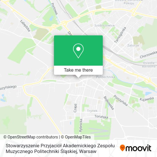 Stowarzyszenie Przyjaciół Akademickiego Zespołu Muzycznego Politechniki Śląskiej map