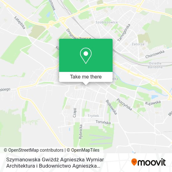 Szymanowska Gwiżdż Agnieszka Wymiar Architektura i Budownictwo Agnieszka Szymanowska Gwiżdż map