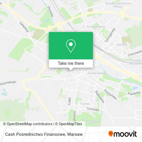 Cash Posrednictwo Finansowe map