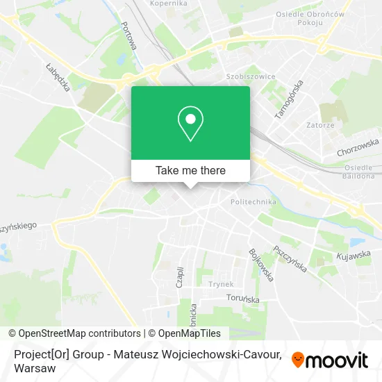 Project[Or] Group - Mateusz Wojciechowski-Cavour map