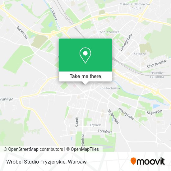 Wróbel Studio Fryzjerskie map