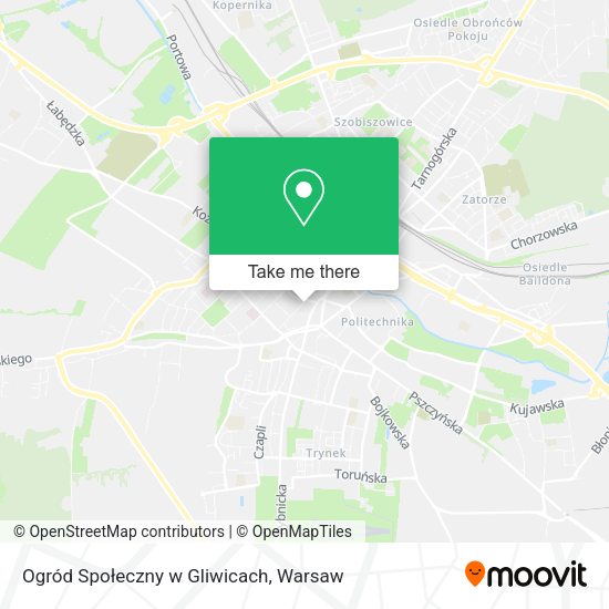 Ogród Społeczny w Gliwicach map