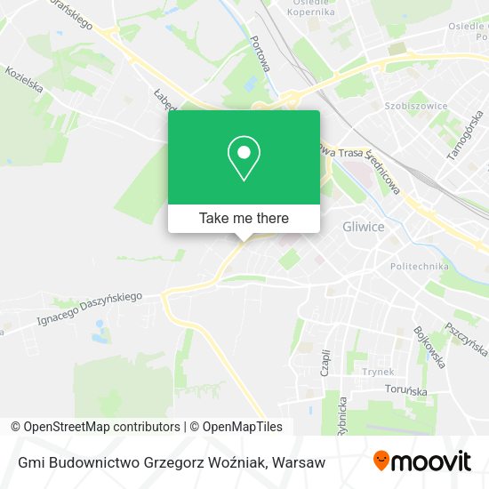 Gmi Budownictwo Grzegorz Woźniak map