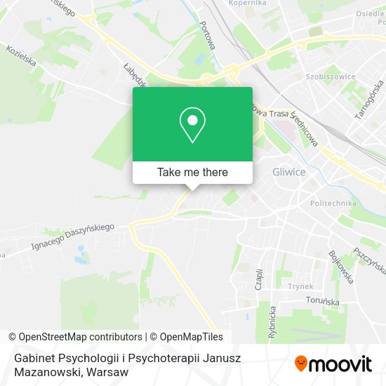 Gabinet Psychologii i Psychoterapii Janusz Mazanowski map