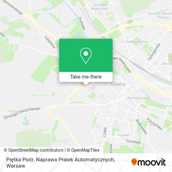 Piętka Piotr. Naprawa Pralek Automatycznych map