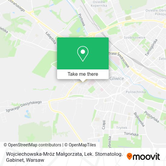 Wojciechowska-Mróz Małgorzata, Lek. Stomatolog. Gabinet map