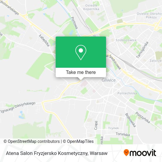 Карта Atena Salon Fryzjersko Kosmetyczny