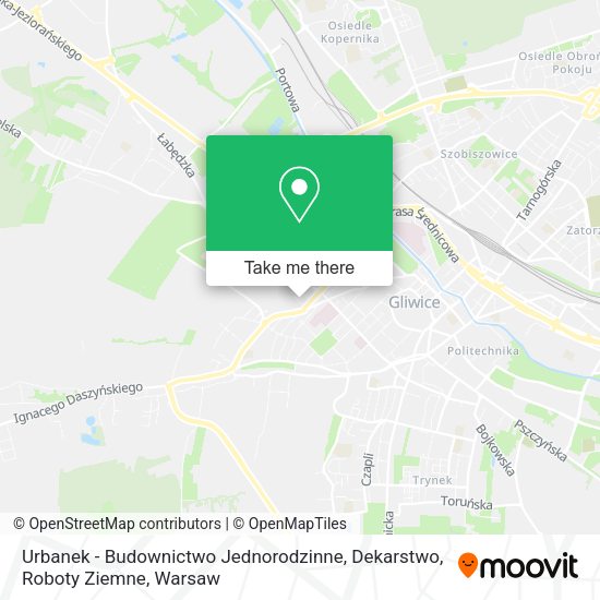 Urbanek - Budownictwo Jednorodzinne, Dekarstwo, Roboty Ziemne map