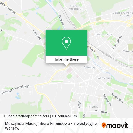 Muszyński Maciej. Biuro Finansowo - Inwestycyjne map