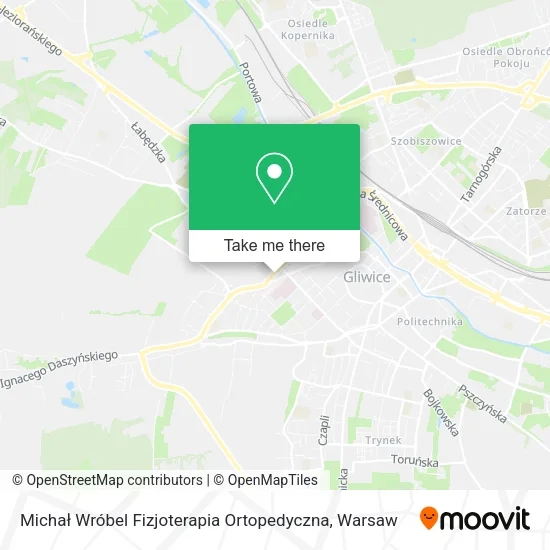 Карта Michał Wróbel Fizjoterapia Ortopedyczna
