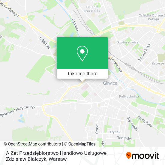 A Zet Przedsiębiorstwo Handlowo Usługowe Zdzisław Białczyk map