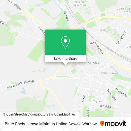 Карта Biuro Rachunkowe Minimus Halina Gawek