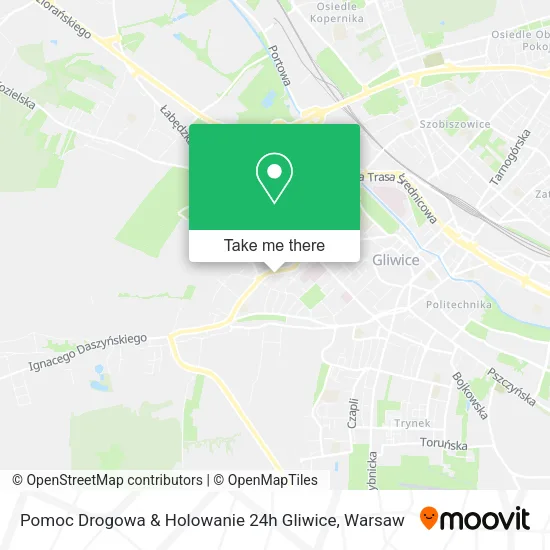 Карта Pomoc Drogowa & Holowanie 24h Gliwice