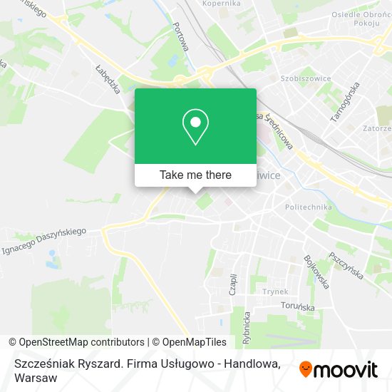 Szcześniak Ryszard. Firma Usługowo - Handlowa map