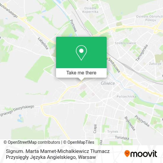 Карта Signum. Marta Mamet-Michalkiewicz Tłumacz Przysięgły Języka Angielskiego