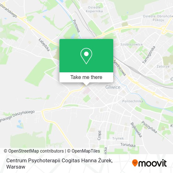 Карта Centrum Psychoterapii Cogitas Hanna Żurek