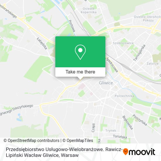 Przedsiębiorstwo Usługowo-Wielobranżowe. Rawicz-Lipiński Wacław Gliwice map