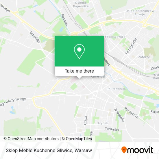 Sklep Meble Kuchenne Gliwice map