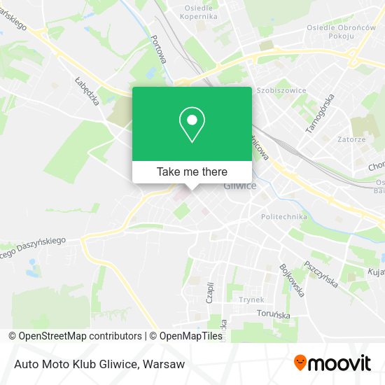 Auto Moto Klub Gliwice map