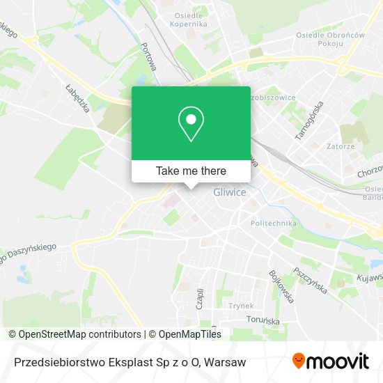 Przedsiebiorstwo Eksplast Sp z o O map