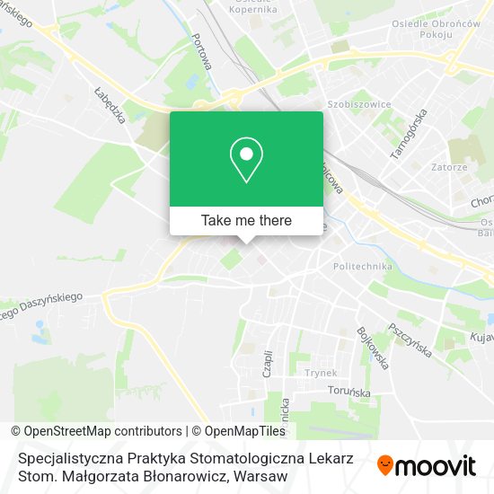 Specjalistyczna Praktyka Stomatologiczna Lekarz Stom. Małgorzata Błonarowicz map