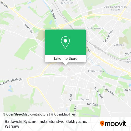 Карта Badowski Ryszard Instalatorstwo Elektryczne