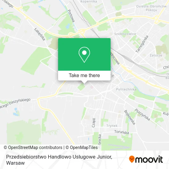 Карта Przedsiebiorstwo Handlowo Uslugowe Junior