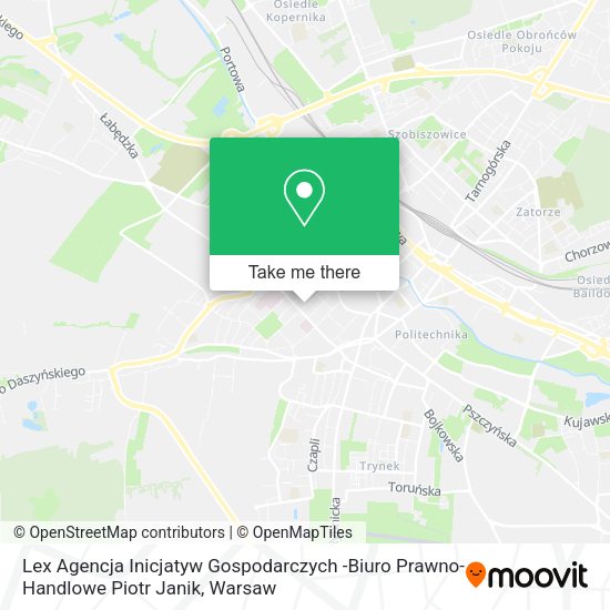 Lex Agencja Inicjatyw Gospodarczych -Biuro Prawno-Handlowe Piotr Janik map