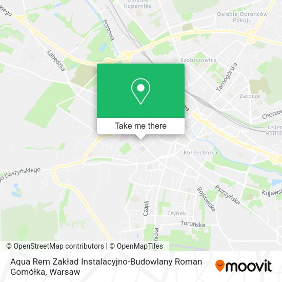 Aqua Rem Zakład Instalacyjno-Budowlany Roman Gomółka map