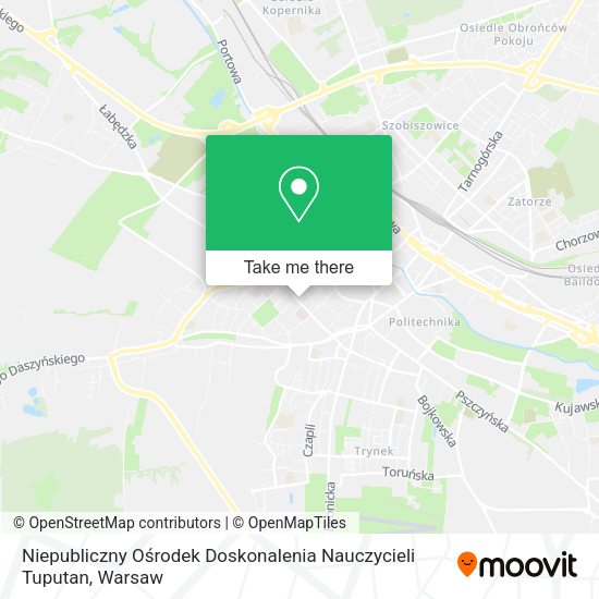 Niepubliczny Ośrodek Doskonalenia Nauczycieli Tuputan map