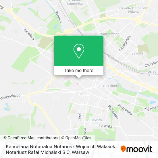 Kancelaria Notarialna Notariusz Wojciech Walasek Notariusz Rafal Michalski S C map