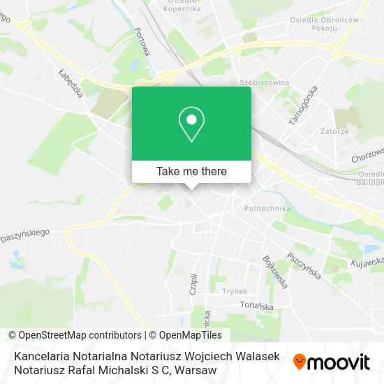 Карта Kancelaria Notarialna Notariusz Wojciech Walasek Notariusz Rafal Michalski S C