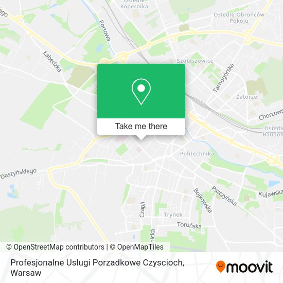 Profesjonalne Uslugi Porzadkowe Czyscioch map