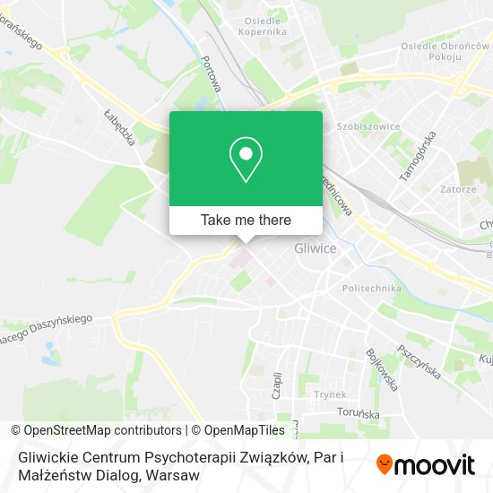 Карта Gliwickie Centrum Psychoterapii Związków, Par i Małżeństw Dialog