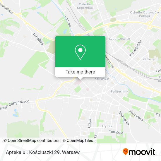 Apteka ul. Kościuszki 29 map