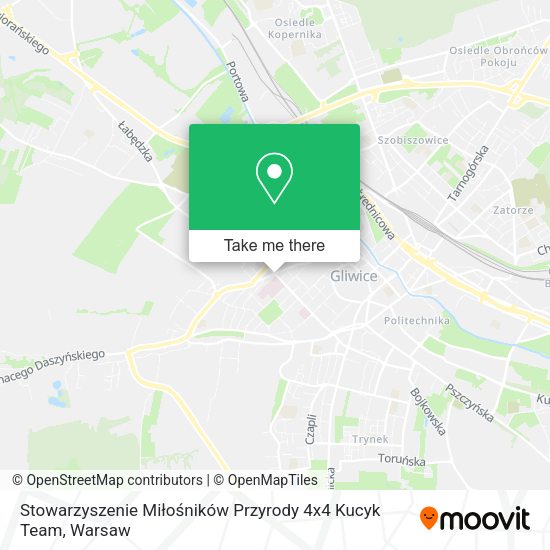 Stowarzyszenie Miłośników Przyrody 4x4 Kucyk Team map