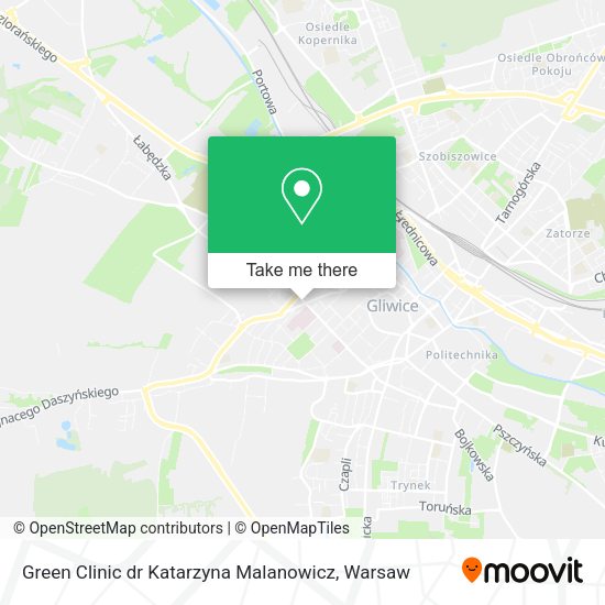 Green Clinic dr Katarzyna Malanowicz map