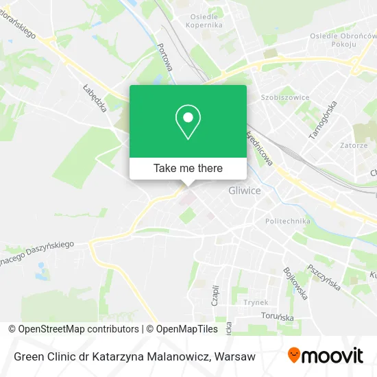 Карта Green Clinic dr Katarzyna Malanowicz