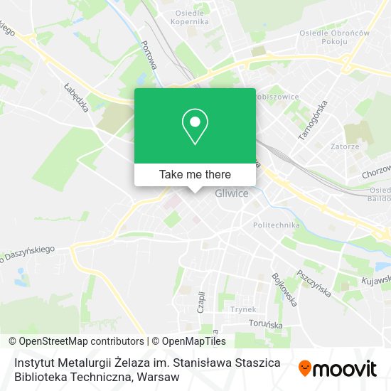 Instytut Metalurgii Żelaza im. Stanisława Staszica Biblioteka Techniczna map