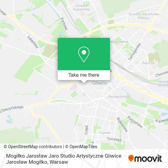 Mogiłko Jarosław Jaro Studio Artystyczne Gliwice Jarosław Mogiłko map