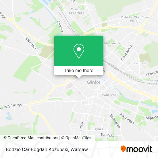 Bodzio Car Bogdan Kozubski map